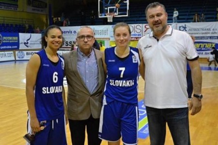 Kristi Toliver (6) , GS Ľubomír Ryšavý, Zuzana Žirková-kapitánka reprezentácie (7), Roman Adamčík